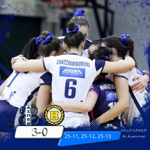 Volleyleague: &Theta;έ&tau;&iota;&sigmaf; &Beta;&omicron;ύ&lambda;&alpha;&sigmaf; - &Eta;&lambda;&upsilon;&sigma;&iota;&alpha;&kappa;ό&sigmaf; 3-0