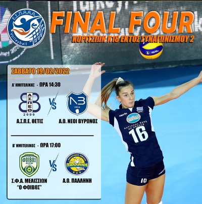 &Epsilon;&Sigma;&Pi;&Alpha;&Alpha;&Alpha;: Final Four &Kappa;&omicron;&rho;&iota;&tau;&sigma;&iota;ώ&nu; &Kappa;18 &epsilon;&kappa;&tau;ό&sigmaf; &Sigma;&upsilon;&nu;&alpha;&gamma;&omega;&nu;&iota;&sigma;&mu;&omicron;ύ 2 (19-20/2)