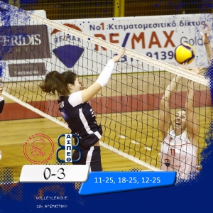 Volleyleague: &Alpha;ί&alpha;&sigmaf; &Epsilon;&upsilon;ό&sigma;&mu;&omicron;&upsilon; - &Theta;έ&tau;&iota;&sigmaf; &Beta;&omicron;ύ&lambda;&alpha;&sigmaf; 0-3